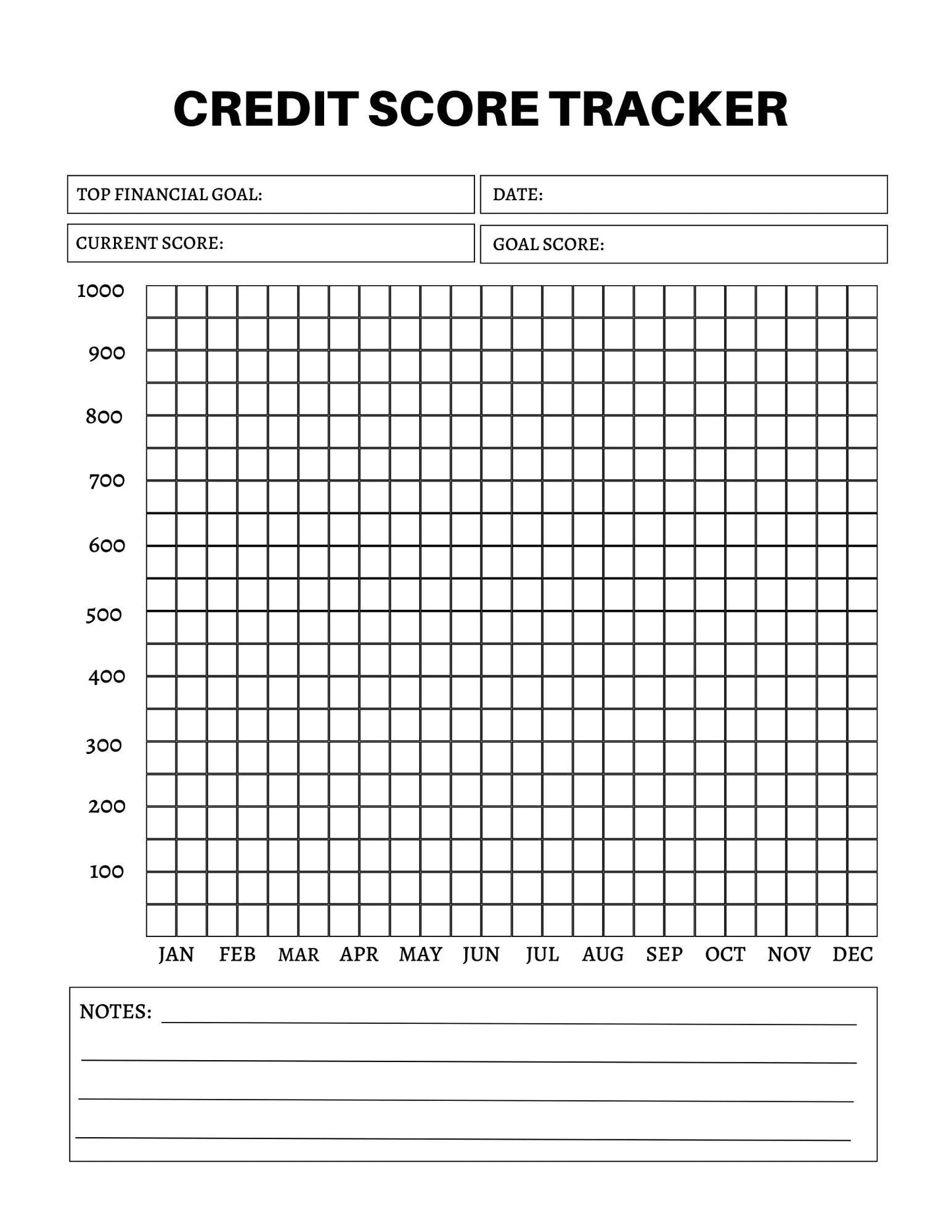 Budget and Financial Planner -55 Pages