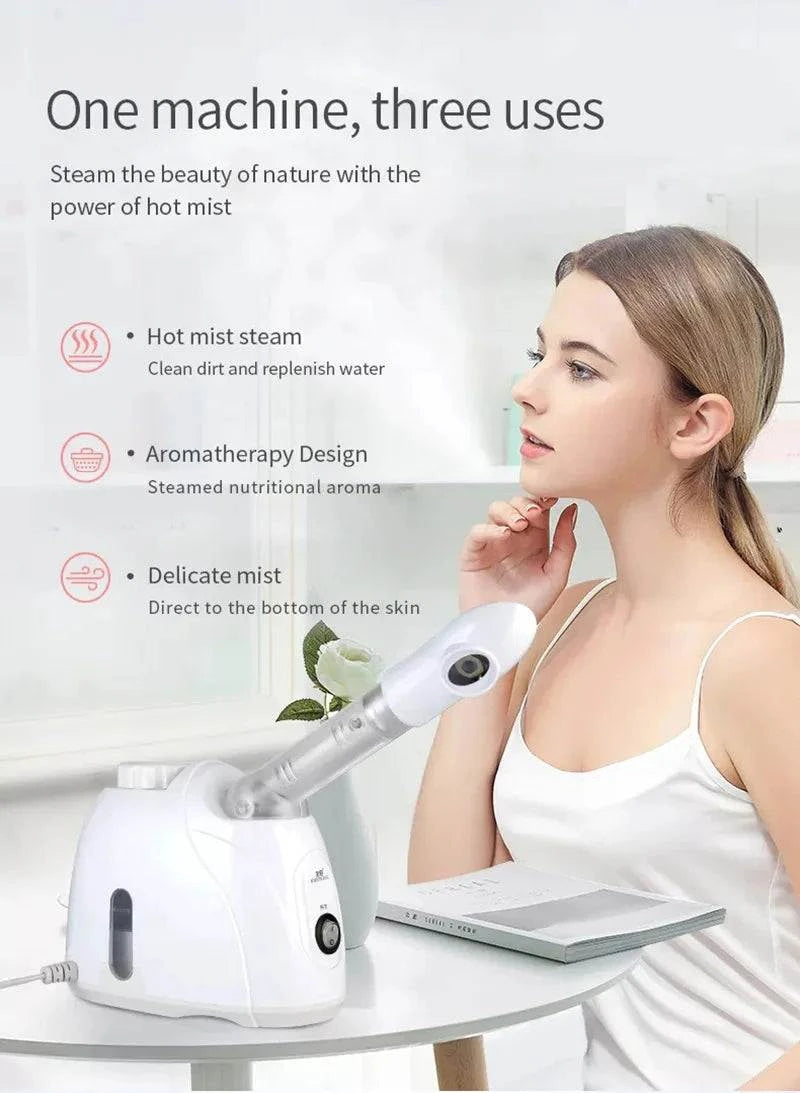 Facial Steamer and Humidifier for Deep Face Cleaning | Home Spa Skin Care