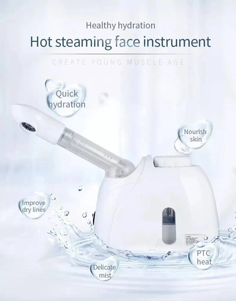 Facial Steamer and Humidifier for Deep Face Cleaning | Home Spa Skin Care