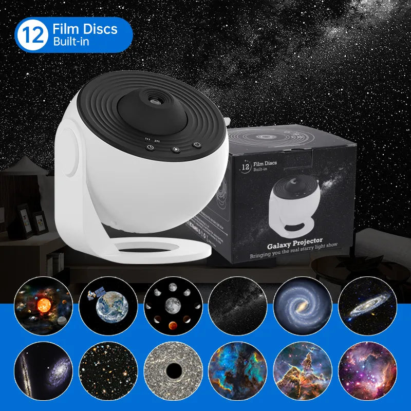 Shop All I Want 12 in 1 Projector / USB Plug SHOP ALL I WANT Galaxy Night Lights