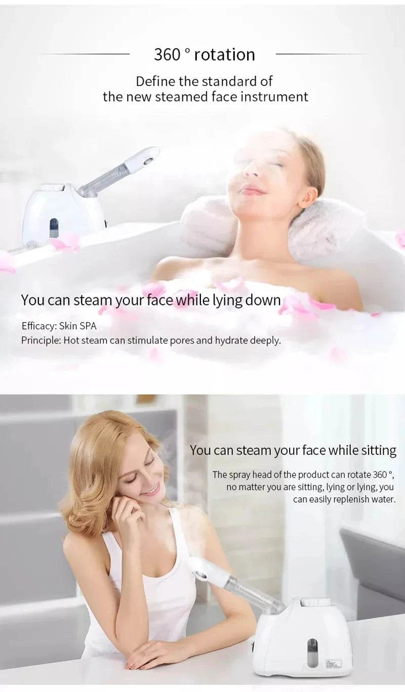 Facial Steamer and Humidifier for Deep Face Cleaning | Home Spa Skin Care