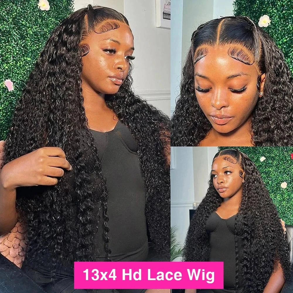 Shop All I Want Shop All I Want 💧 300% Deep Wave Frontal Wig – 13x6 HD Lace, Brazilian Water Wave for Women ✨