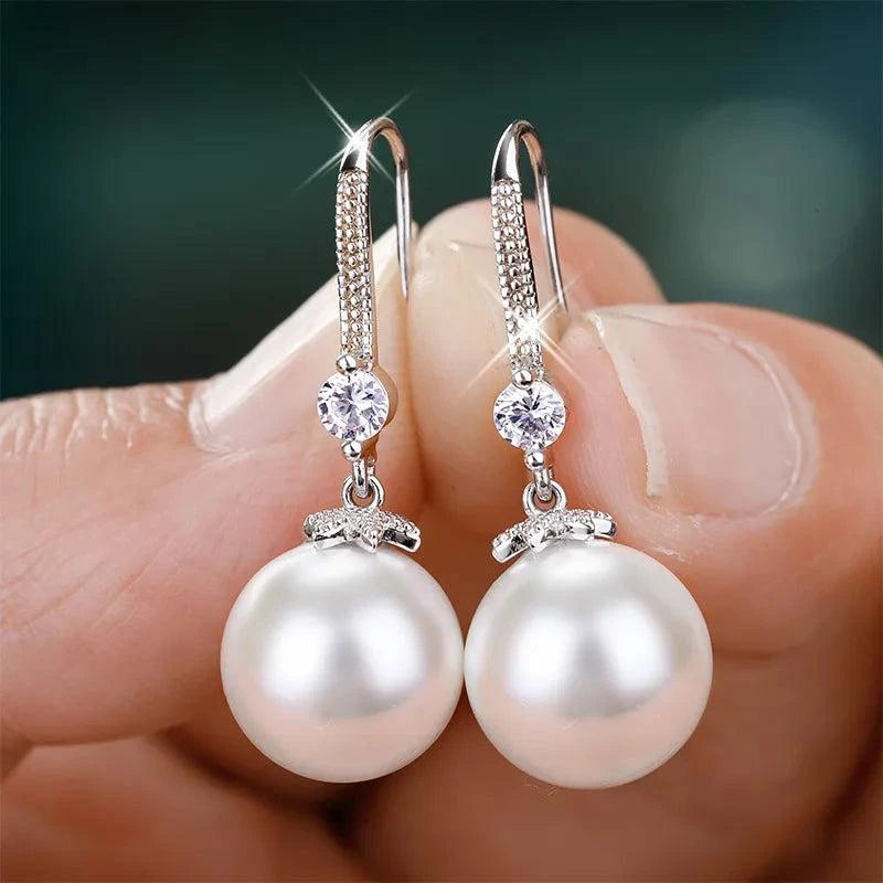 Shop All I Want Default Title SHOP ALL I WANT Elegant Dazzling Pearl Earrings