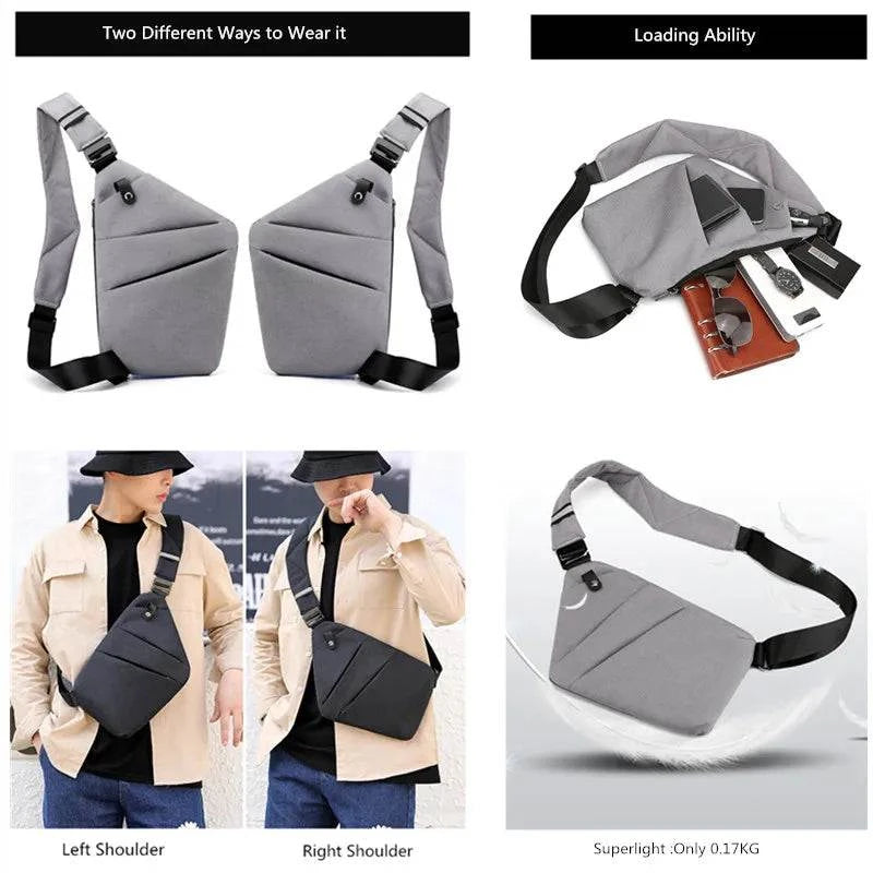 Shop All I Want SHOP ALL I WANT Ultra-Thin Anti-Theft Chest Bag for Men 🎒🚶