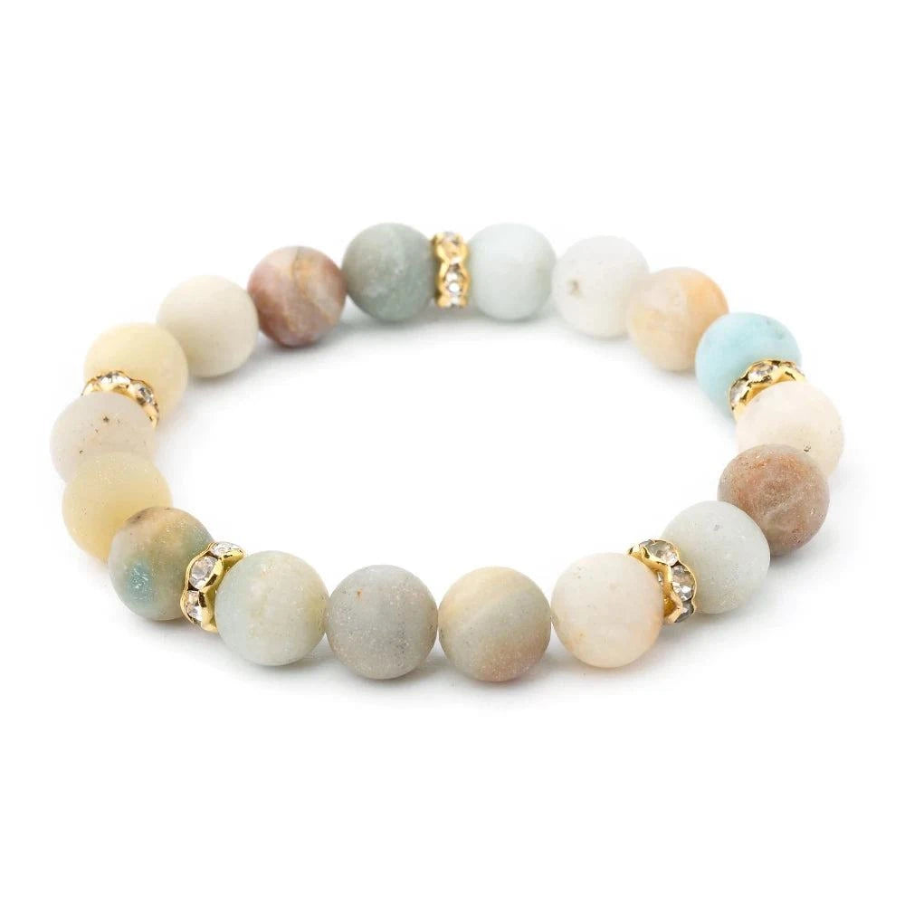 Shop All I Want 5-Matte Amazonite / 18cm SHOP ALL I WANT Colored Stone Bracelets