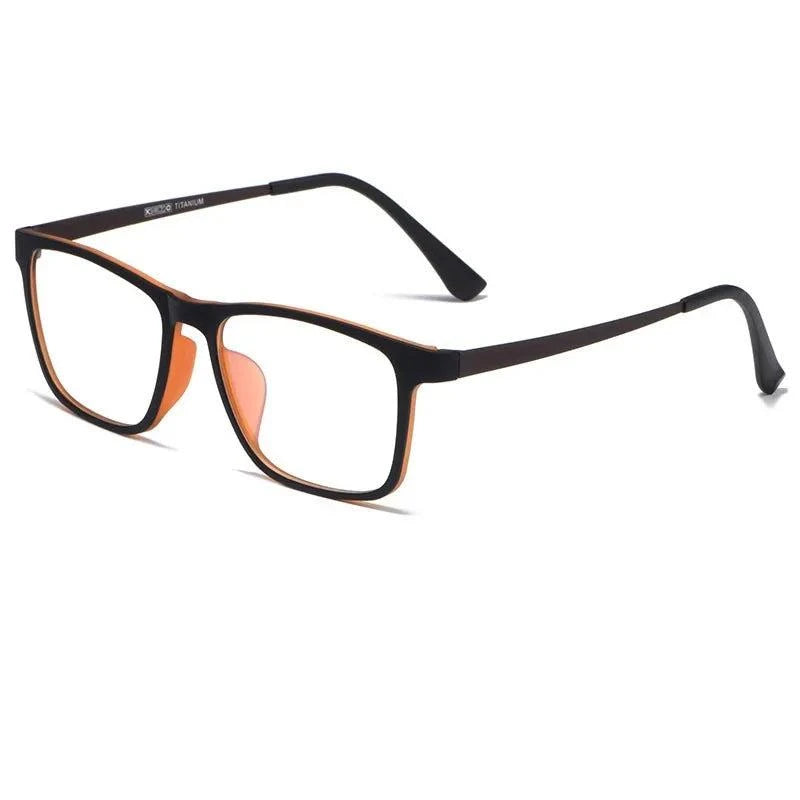 Shop All I Want Black Brown Shop All I Want Ultra-Light Titanium Eyeglasses Frame 🕶️