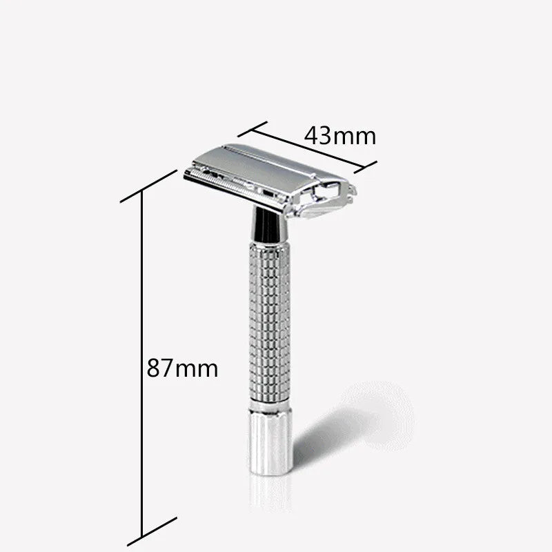 Classic Razor Handle | Stainless Steel Safety Razor for Men’s Shaving ✂️