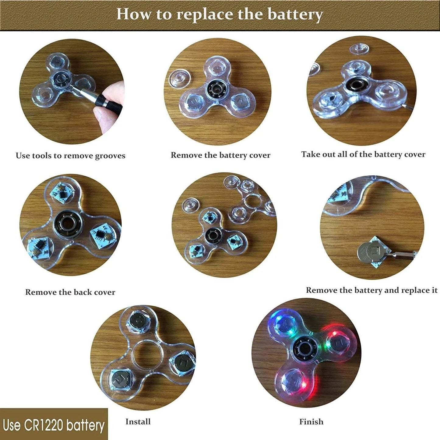 Shop All I Want SHOP ALL I WANT LED Fidget Spinner: Glow in the Dark Fun! 🌌🌀 #StressRelief #KineticToys