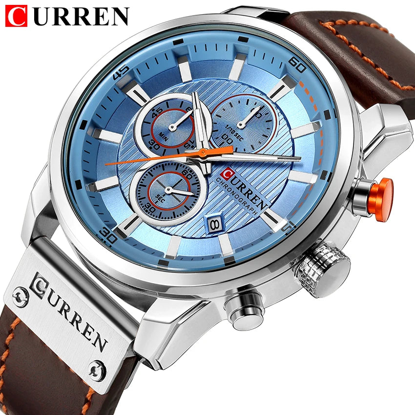 Fashion Date Quartz Watch | Luxury Chronograph for Men ⌚