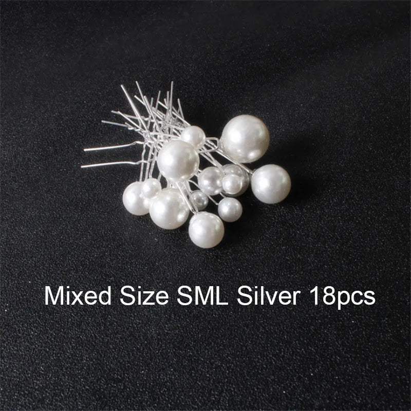 Shop All I Want Mix Silver 18pcs SHOP ALL I WANT Women U-shaped Hairpins