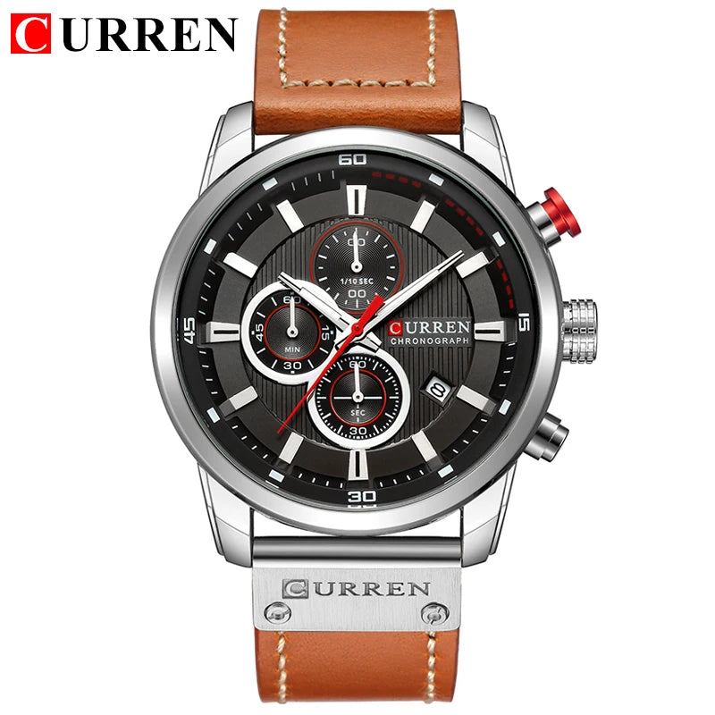 Fashion Date Quartz Watch | Luxury Chronograph for Men ⌚