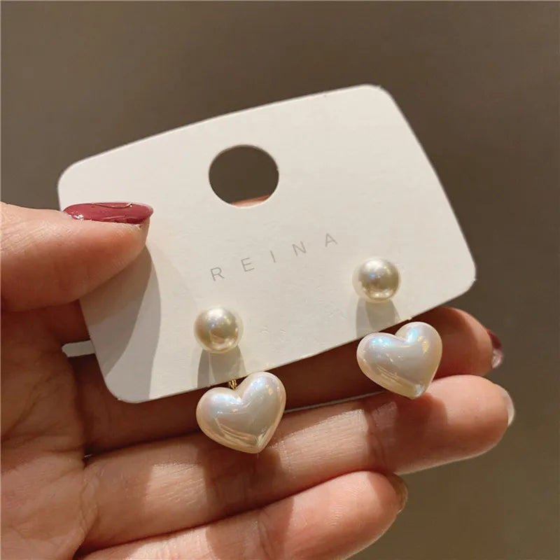 Shop All I Want SHOP ALL I WANT Heart Pearl Drop Earrings 💖✨