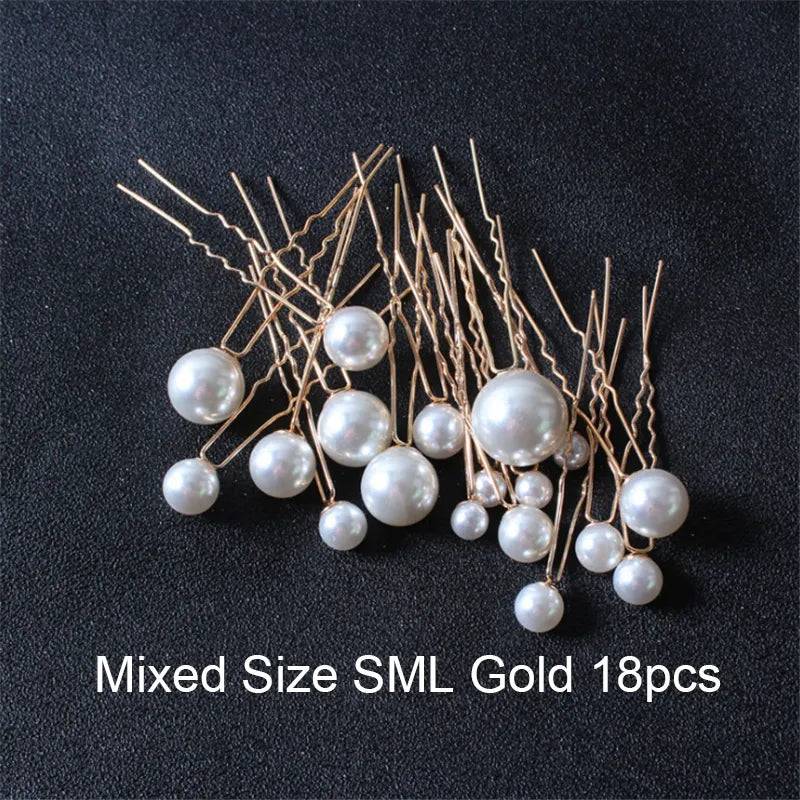 Shop All I Want Mix Gold 18pcs SHOP ALL I WANT Women U-shaped Hairpins