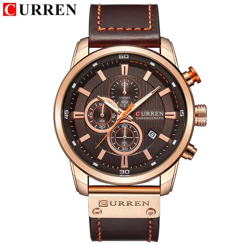 Fashion Date Quartz Watch | Luxury Chronograph for Men ⌚