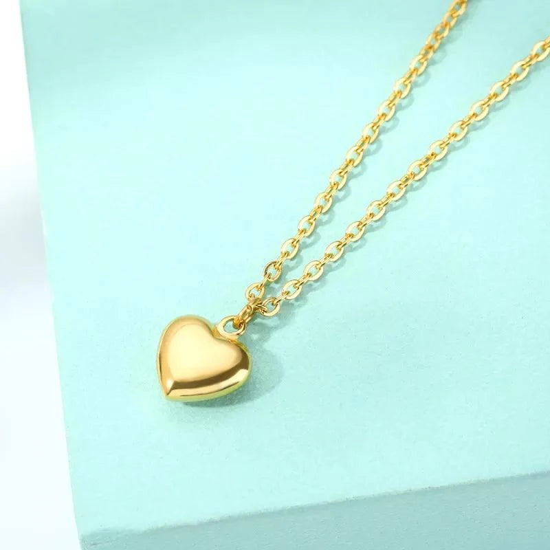 Shop All I Want SHOP ALL I WANT Stainless Steel Heart Necklace 🌹💖 #FashionJewelry