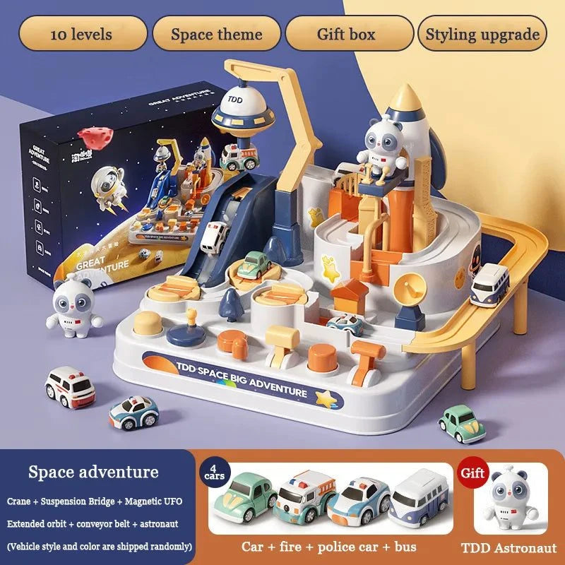 Shop All I Want 4 cars Shop All I Want Space Adventure Track Car Toy 🚀🚂