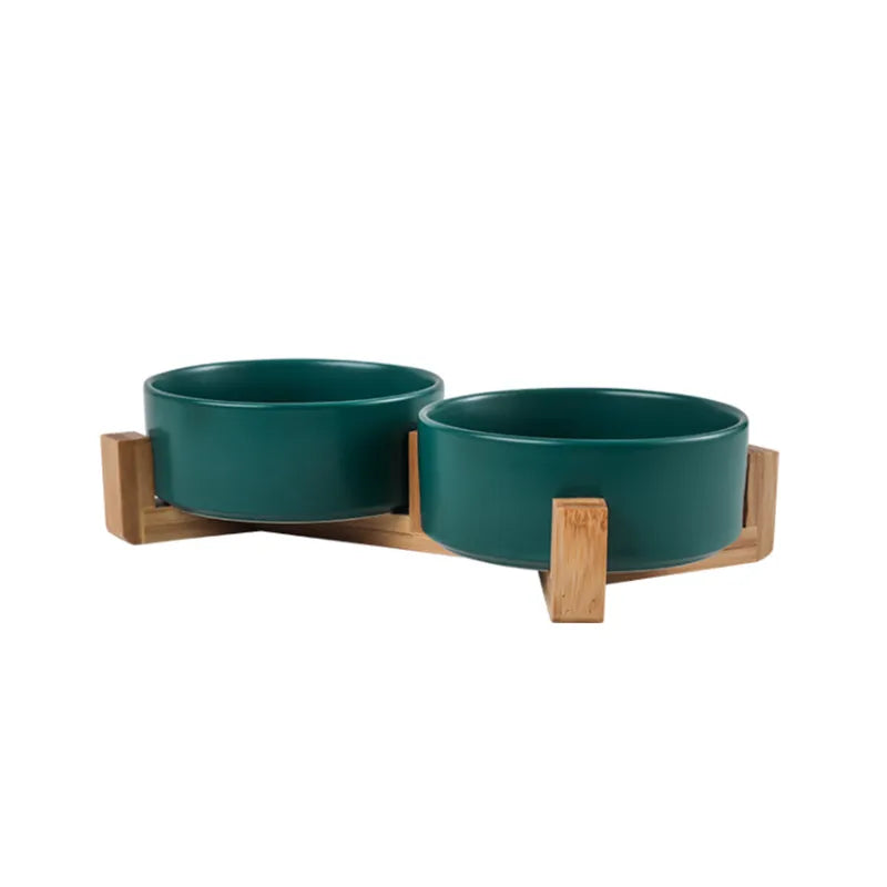 Shop All I Want 2GREEN SHOP ALL I WANT Ceramic Pet Bowls and Stands