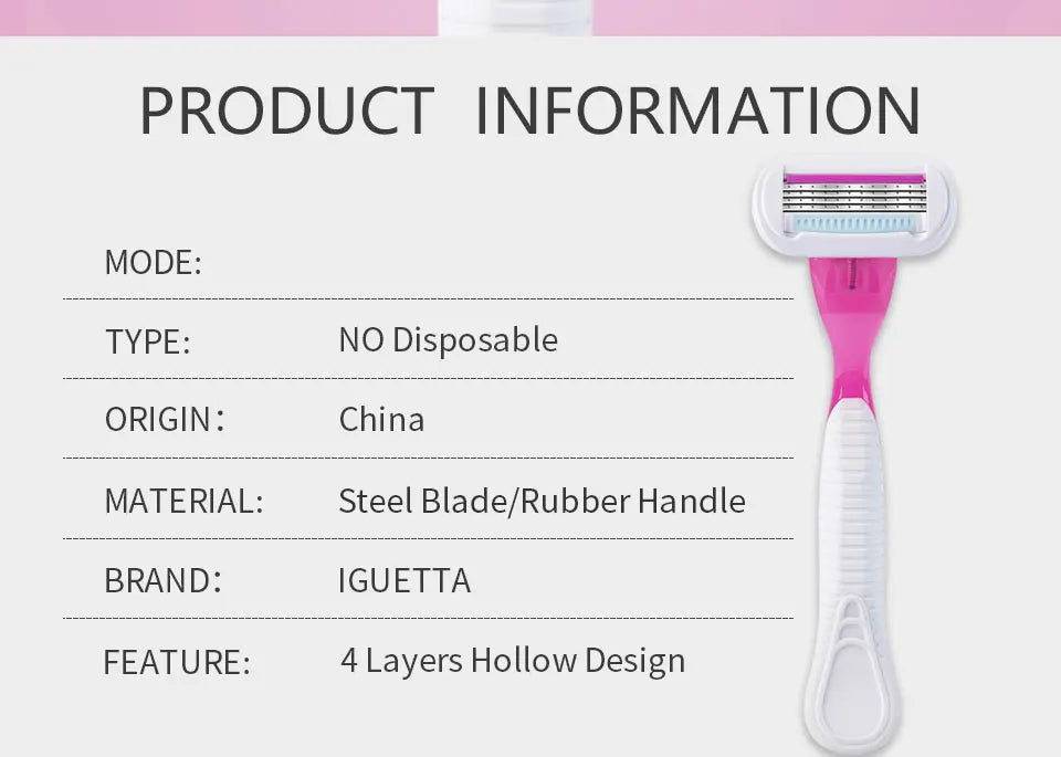 Shaving Set for Women | Smooth & Safe Bikini Shave (1 Handle + 11 Blades) ✨