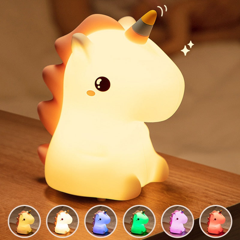 Shop All I Want SHOP ALL I WANT Tap to Change Color Dino Night Light