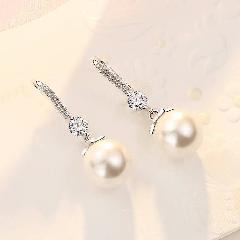 Shop All I Want SHOP ALL I WANT Elegant Dazzling Pearl Earrings