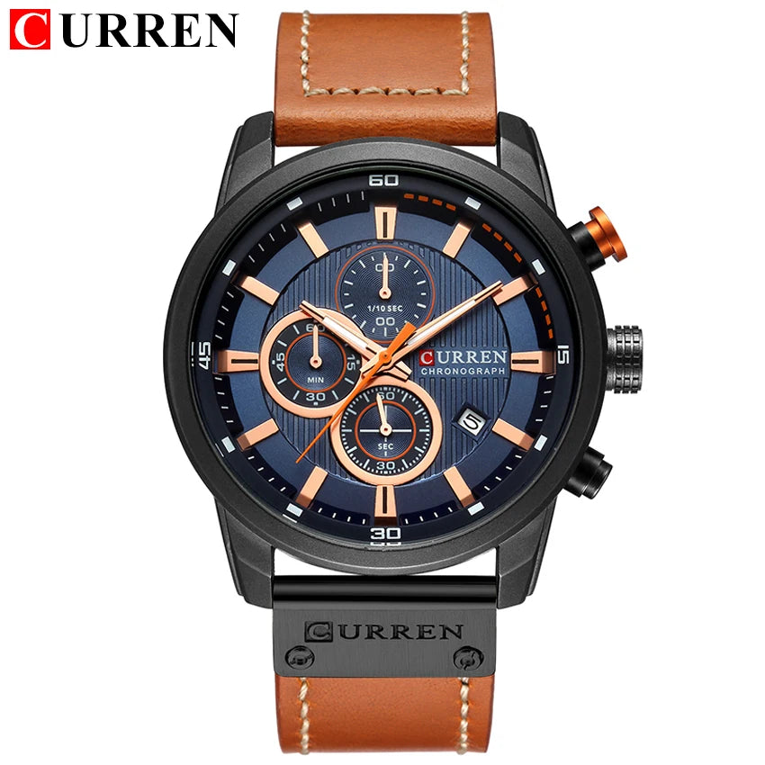 Fashion Date Quartz Watch | Luxury Chronograph for Men ⌚