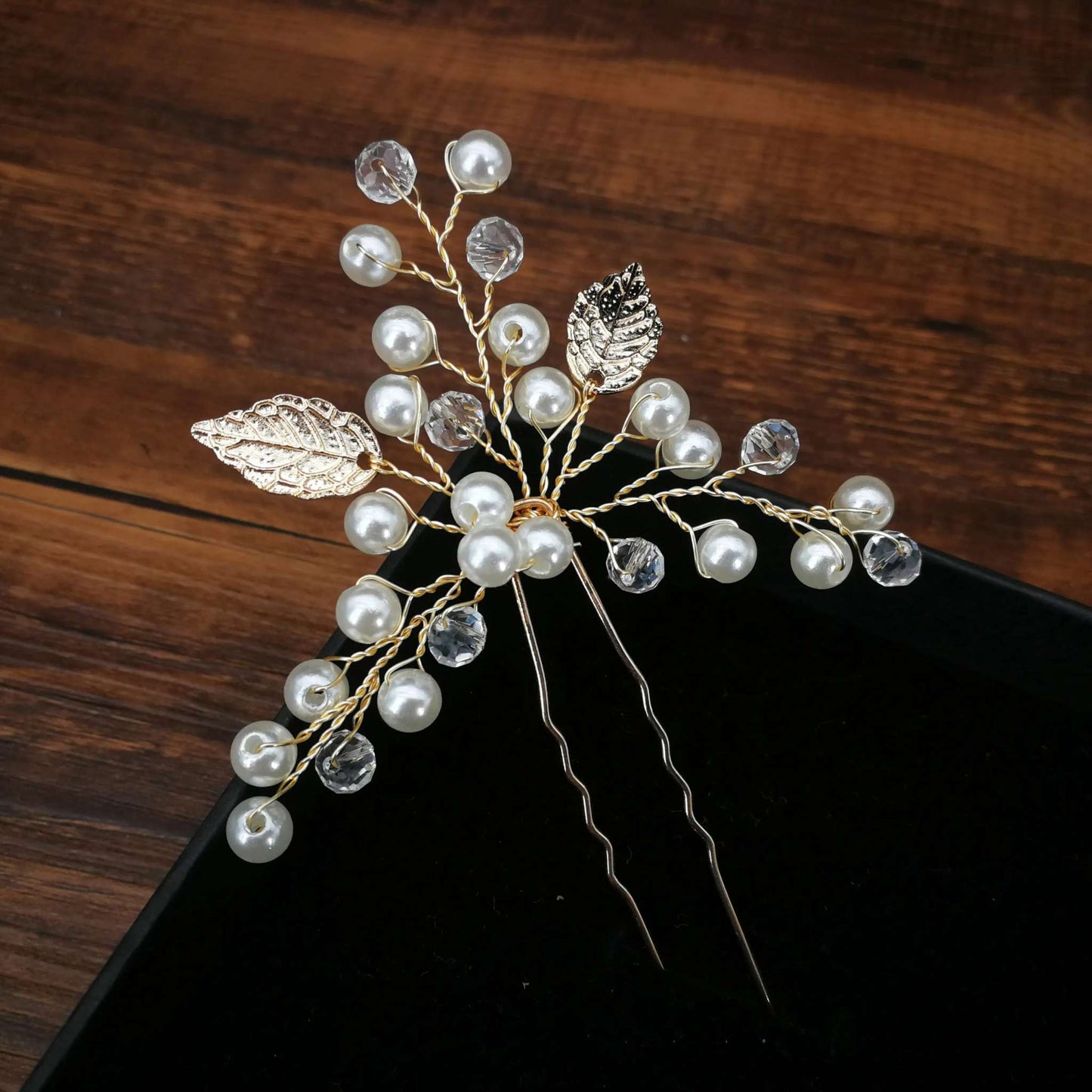 Shop All I Want Pearl Pin Gold 1PC SHOP ALL I WANT Women U-shaped Hairpins