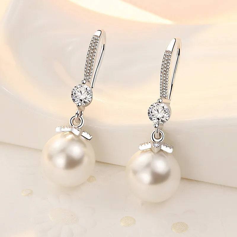 Shop All I Want SHOP ALL I WANT Elegant Dazzling Pearl Earrings