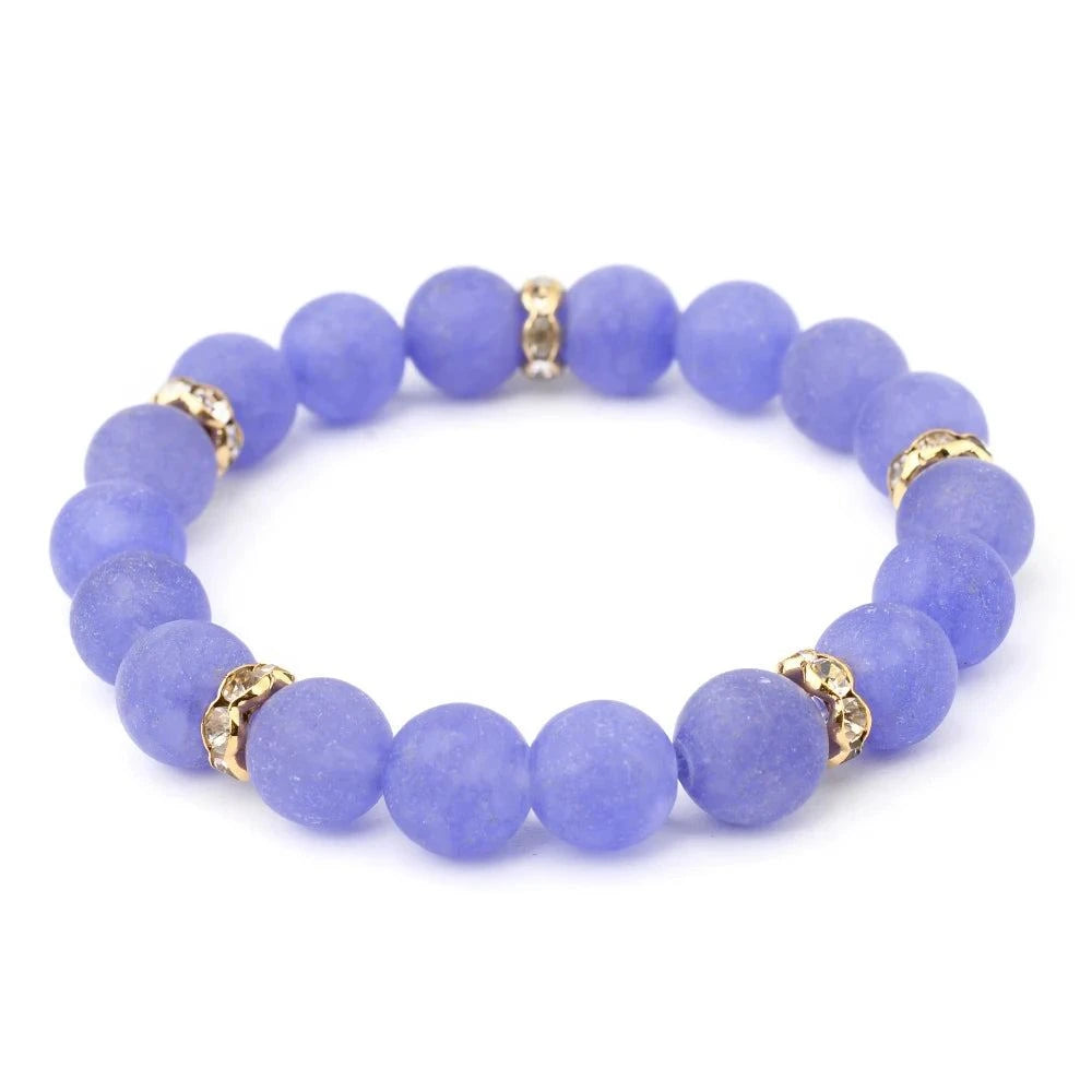 Shop All I Want 6-Purple Agate / 18cm SHOP ALL I WANT Colored Stone Bracelets