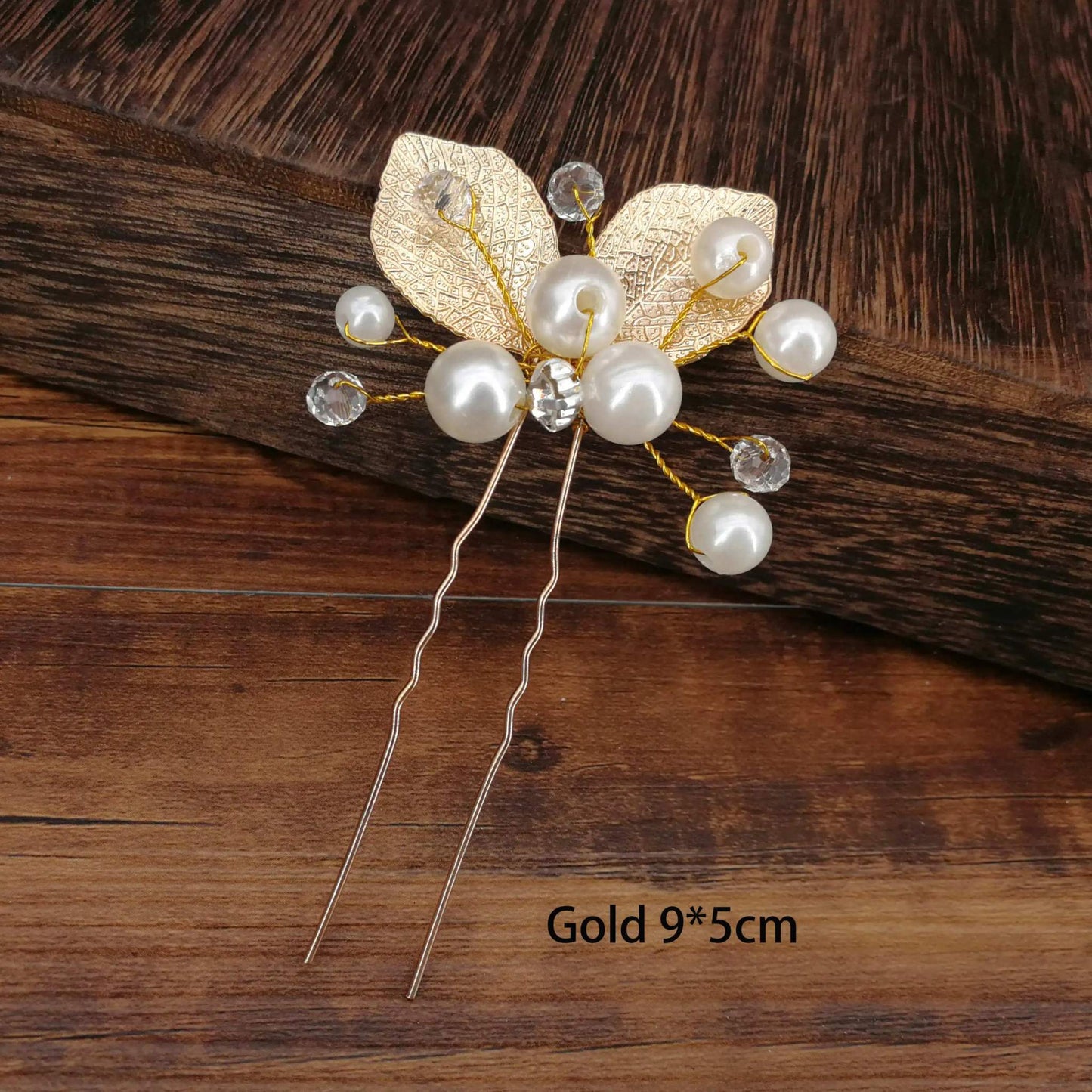 Shop All I Want Gold leaf 1pc SHOP ALL I WANT Women U-shaped Hairpins