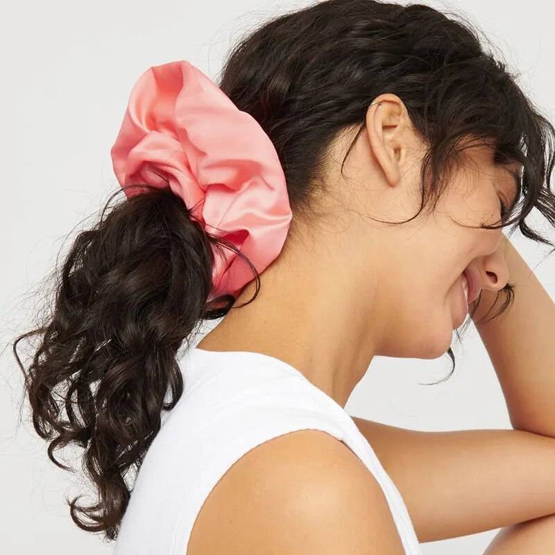 Shop All I Want Pink-1 / One Size SHOP ALL I WANT Oversized Satin Scrunchies 🎀💁