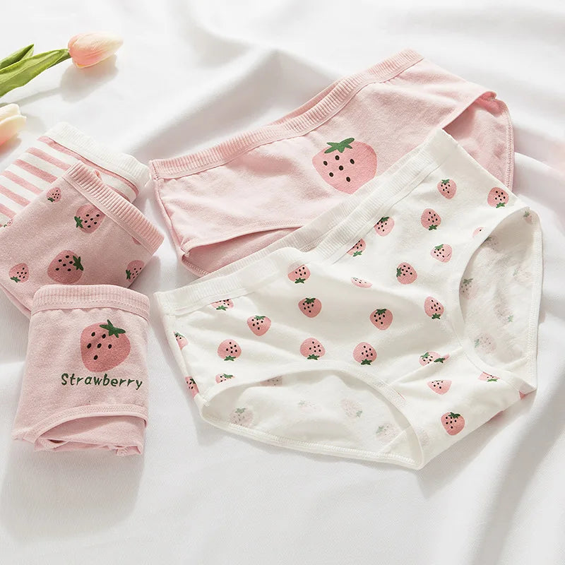 7PCS Cotton Panties Set | Comfortable Middle-Waisted Underwear for Women 🌷