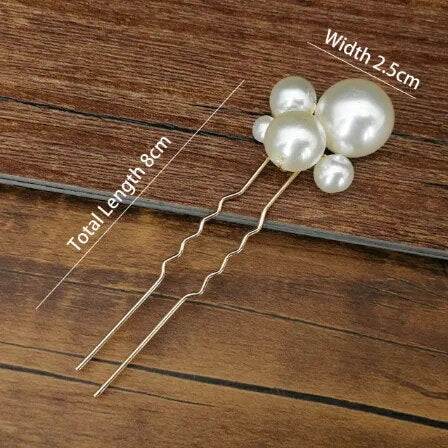 Shop All I Want Pearl 1pc SHOP ALL I WANT Women U-shaped Hairpins