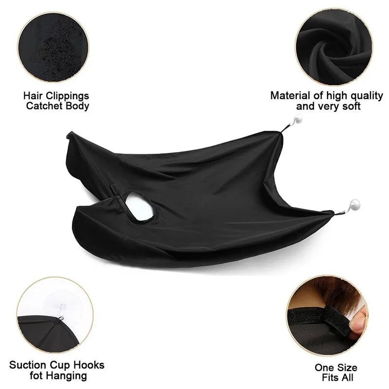 Male Shaving Apron – Beard Catcher Cape for Easy Clean-Up, Perfect Grooming Gift for Men 🧔✂️