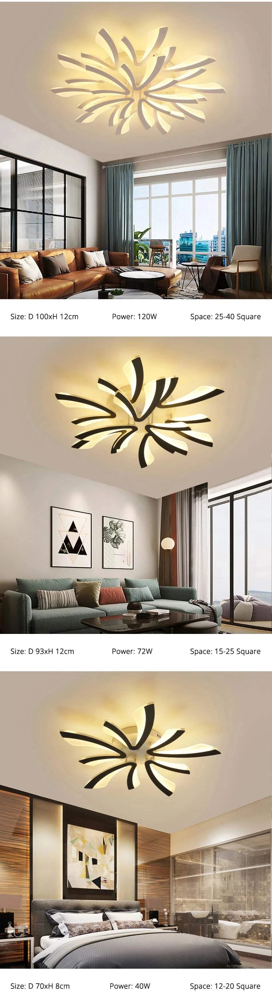 Acrylic LED Ceiling Chandelier with Remote for Indoor SpacesIlluminate your home with this sleek and modern acrylic LED ceiling chandelier, perfect for enhancing any indoor space. With a remote control feature for ease of useShop All I WantShop All I WantAcrylic LED Ceiling Chandelier