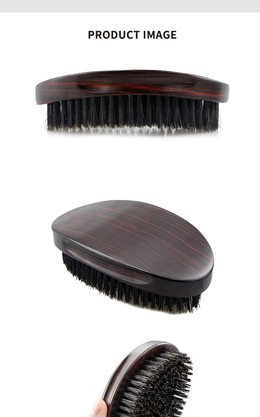 New MAN Hair Brush – Boar Bristle Beard & Shaving Comb for Face Massage and Hair Cleaning 🧔✨