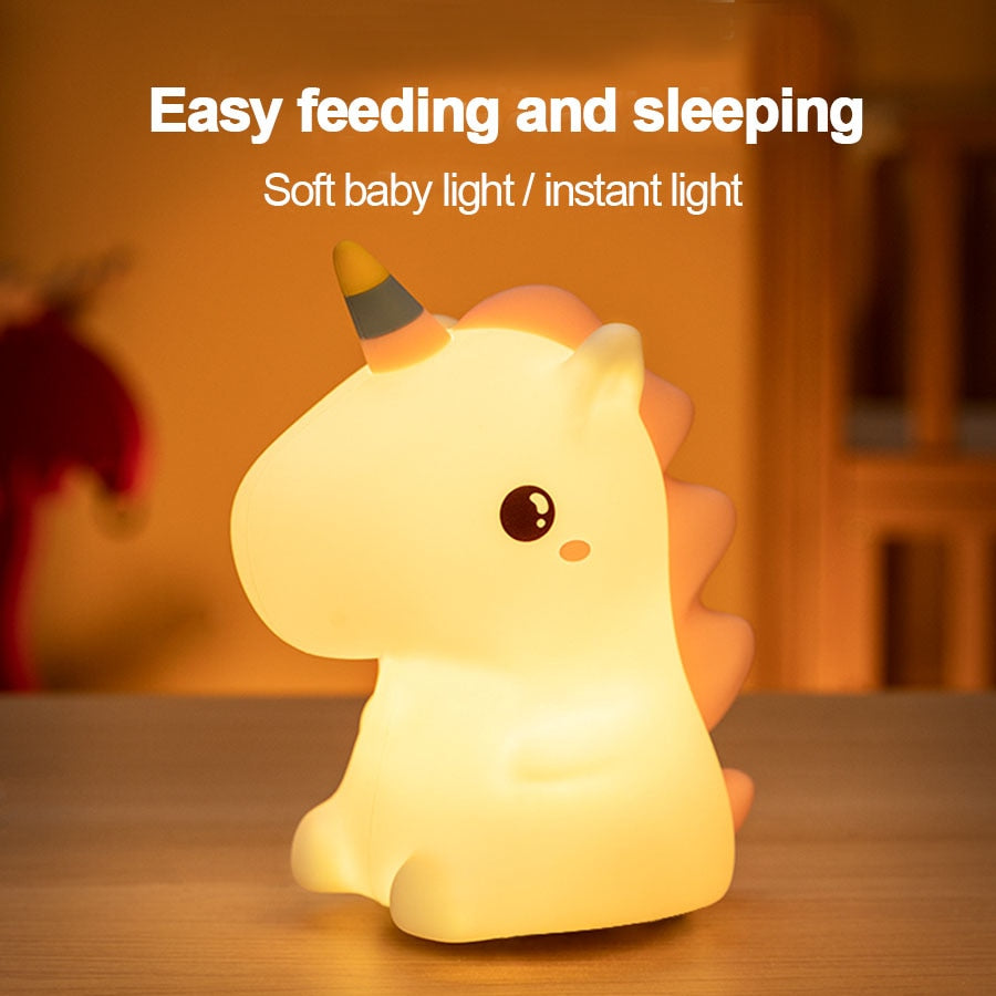 Shop All I Want SHOP ALL I WANT Tap to Change Color Dino Night Light