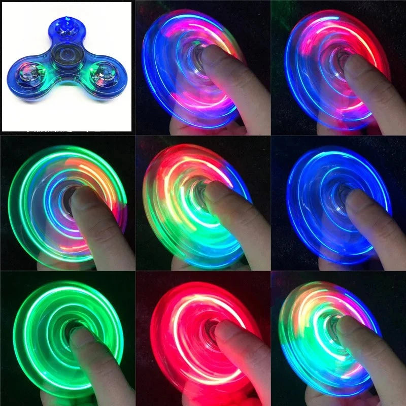 Shop All I Want blue SHOP ALL I WANT LED Fidget Spinner: Glow in the Dark Fun! 🌌🌀 #StressRelief #KineticToys