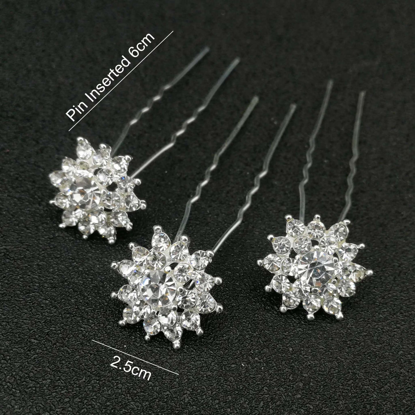 Shop All I Want 3pcs Snowflake SHOP ALL I WANT Women U-shaped Hairpins