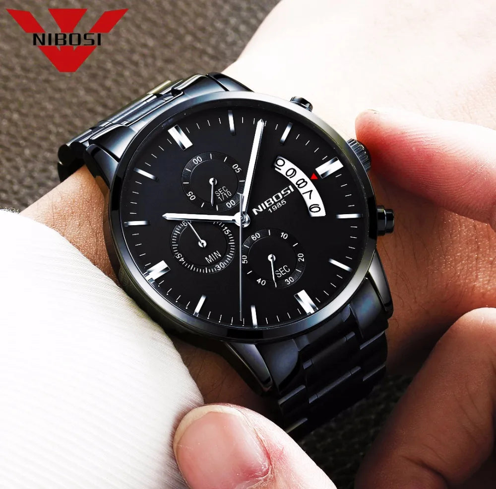 NIBOSI Men's Watches – Luxury Top Brand Relogio Masculino, Fashion Casual Dress Watch & Military Quartz Wristwatch ⌚🔥