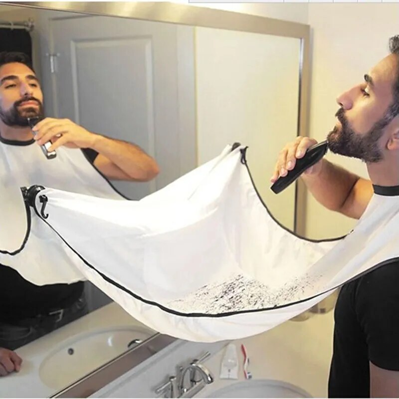 Shop All I Want SHOP ALL I WANT Beard Apron with Razor Holder for Men 🪒🧔