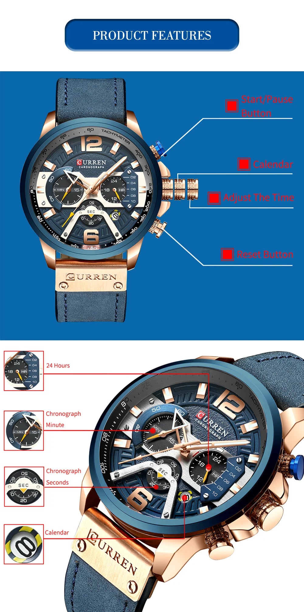 Casual Sport Watch | Luxury Military Chronograph for Men ⌚