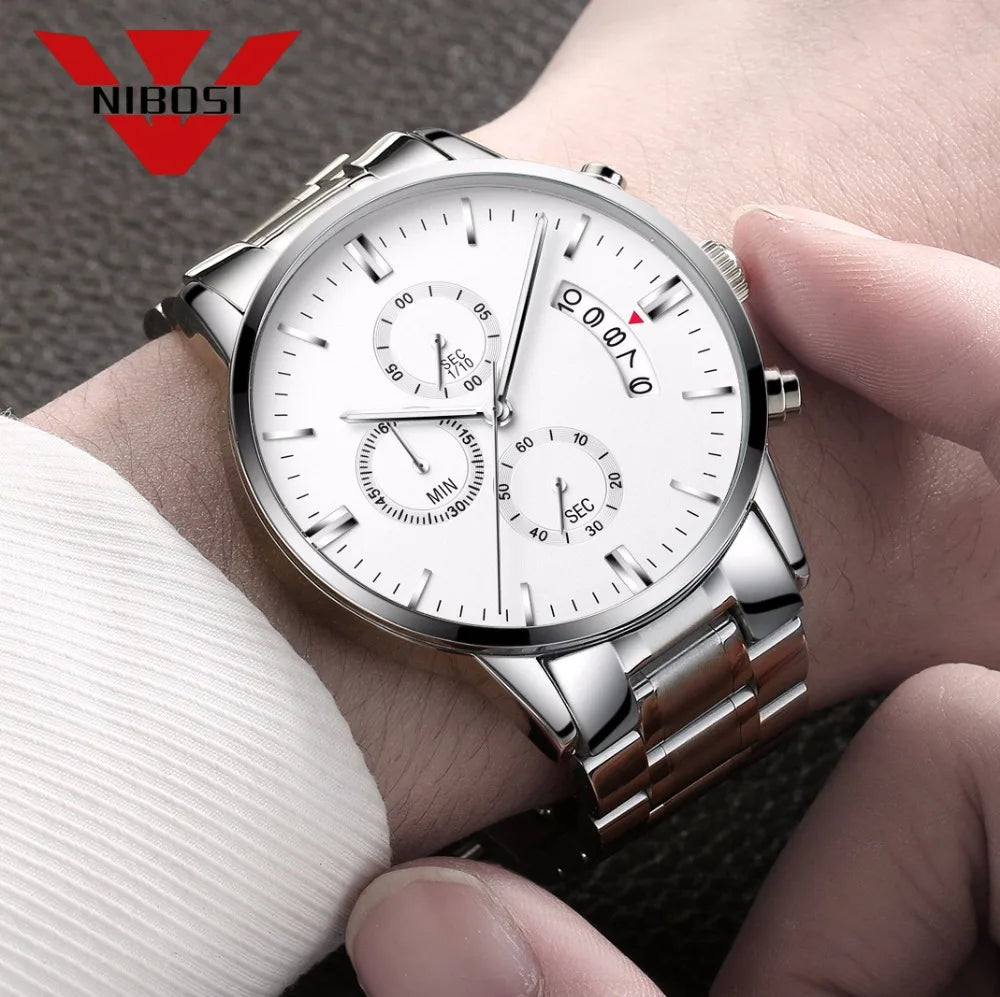 NIBOSI Men's Watches – Luxury Top Brand Relogio Masculino, Fashion Casual Dress Watch & Military Quartz Wristwatch ⌚🔥