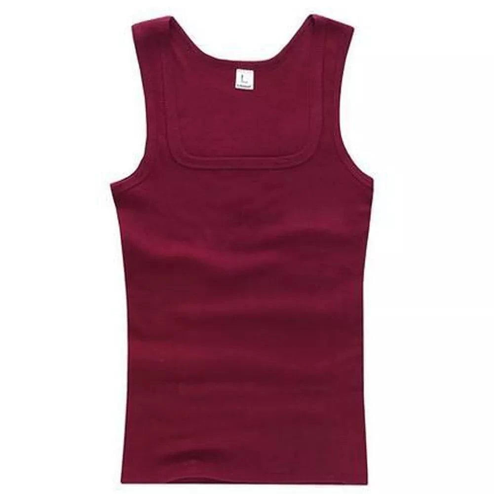 Shop All I Want Burgundy / M SHOP ALL I WANT Casual Fitness Tank Tops