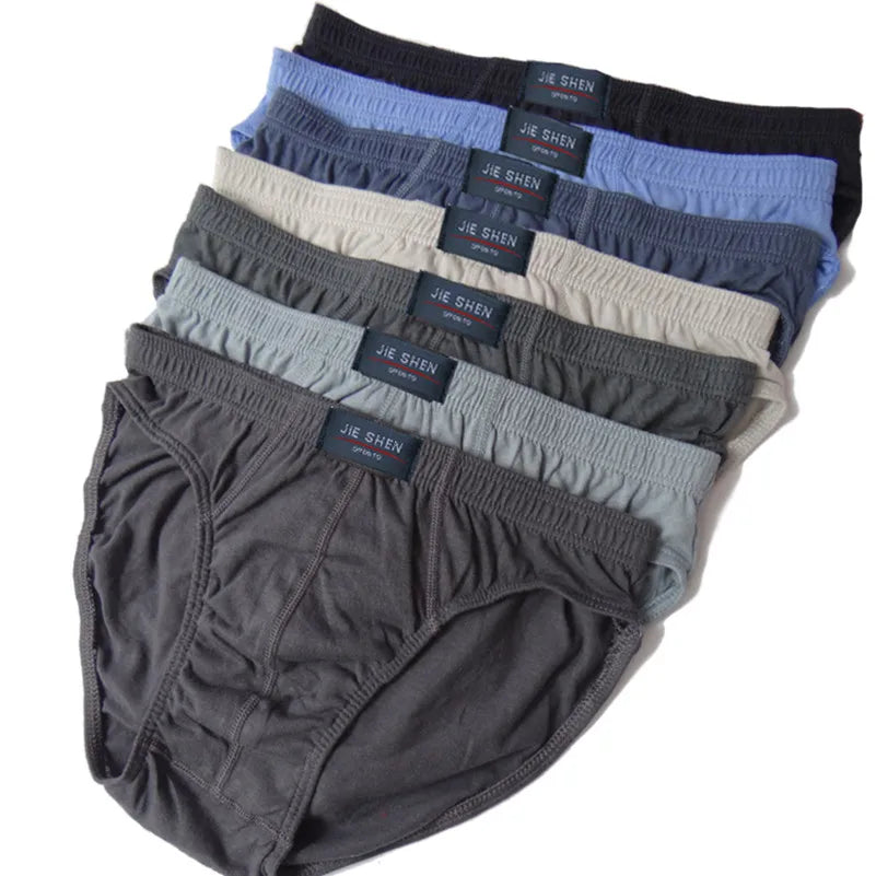 Men’s Comfortable Cotton Briefs | 5Pcs Lot (M-5XL) Underwear 🩳