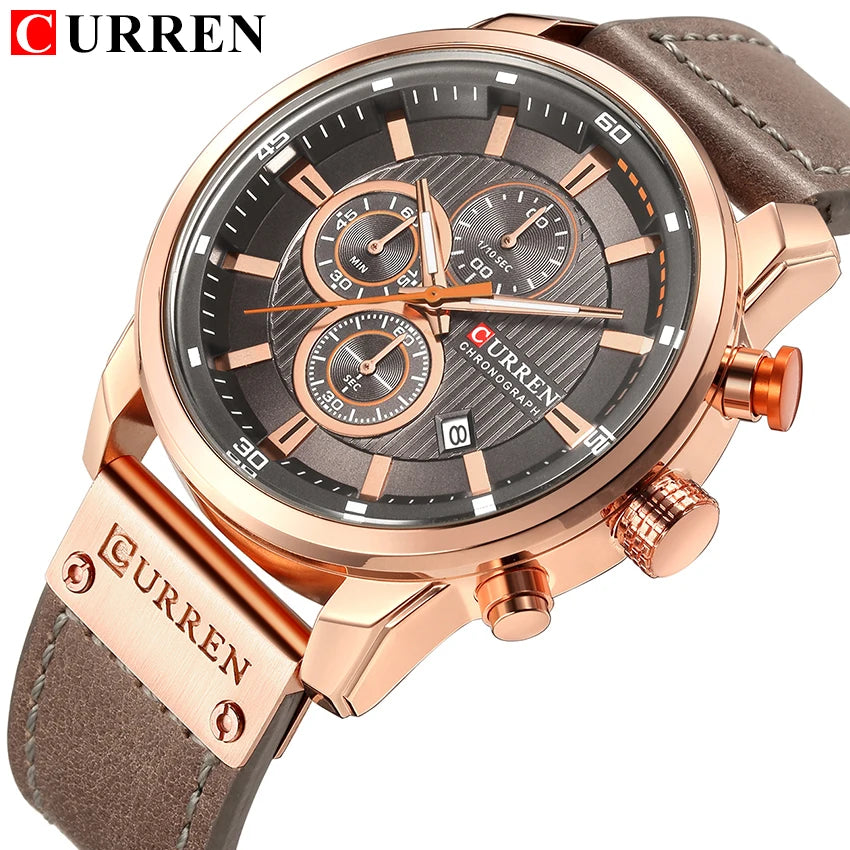 Fashion Date Quartz Watch | Luxury Chronograph for Men ⌚