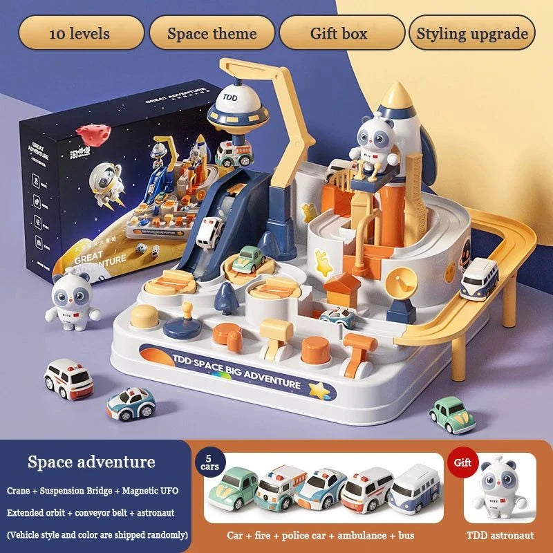 Shop All I Want 5 cars Shop All I Want Space Adventure Track Car Toy 🚀🚂