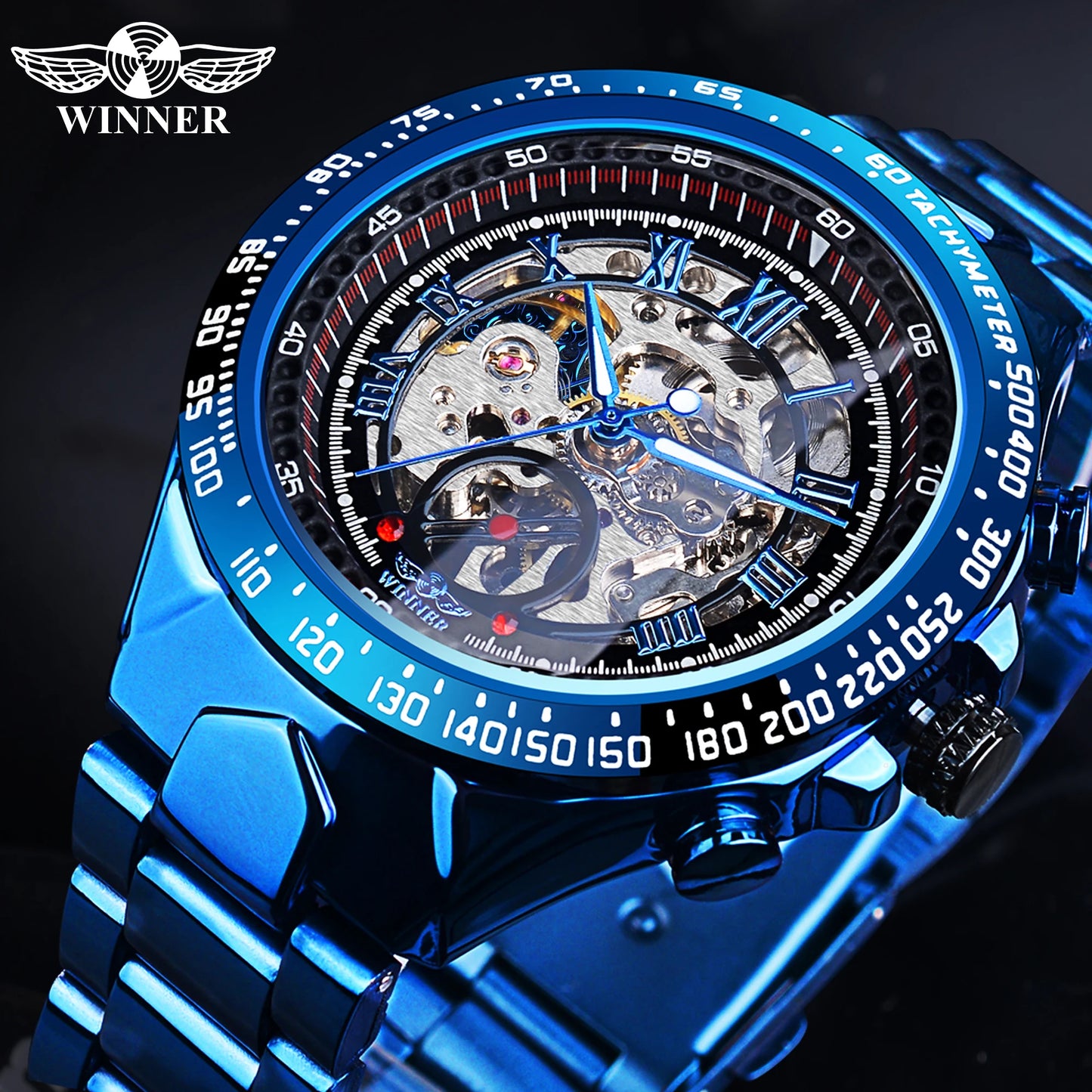 Winner Mechanical Sport Watch: Luxury Automatic Skeleton Design! ⌚🏆