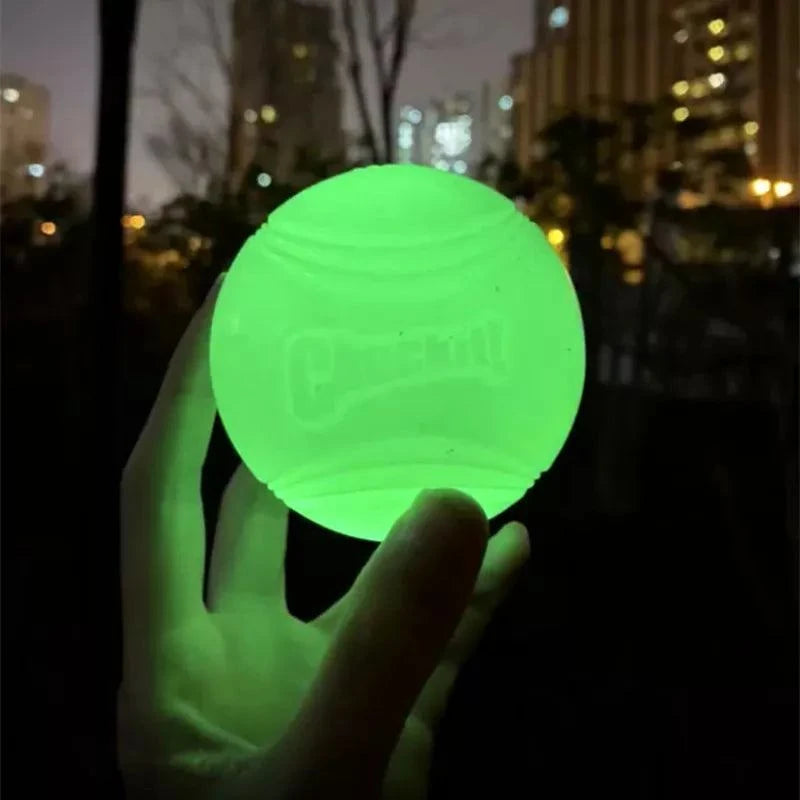 Shop All I Want SMALL SHOP ALL I WANT Pet Glowing Ball Toy 🐾✨ Pure Natural Rubber for Outdoor Fun