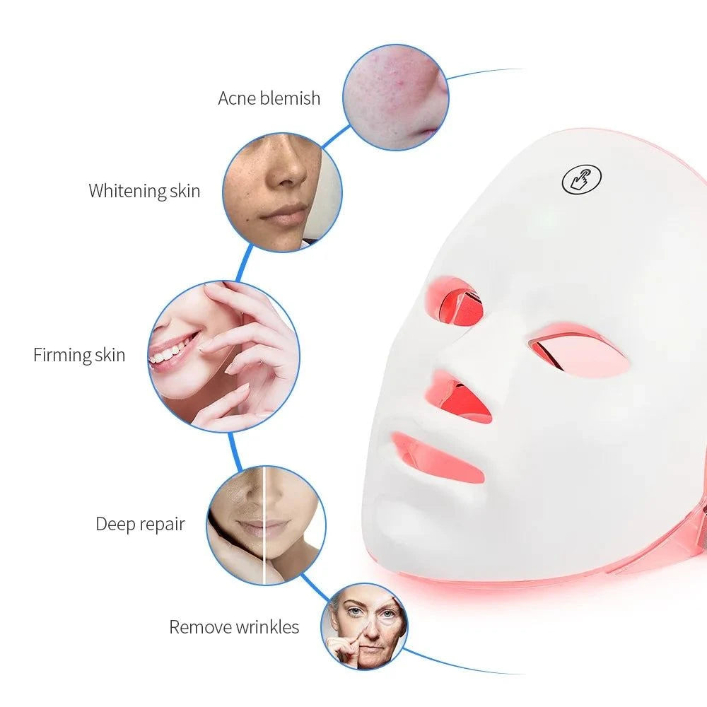 LED Light Therapy Mask for Skin Rejuvenation and Anti- Aging