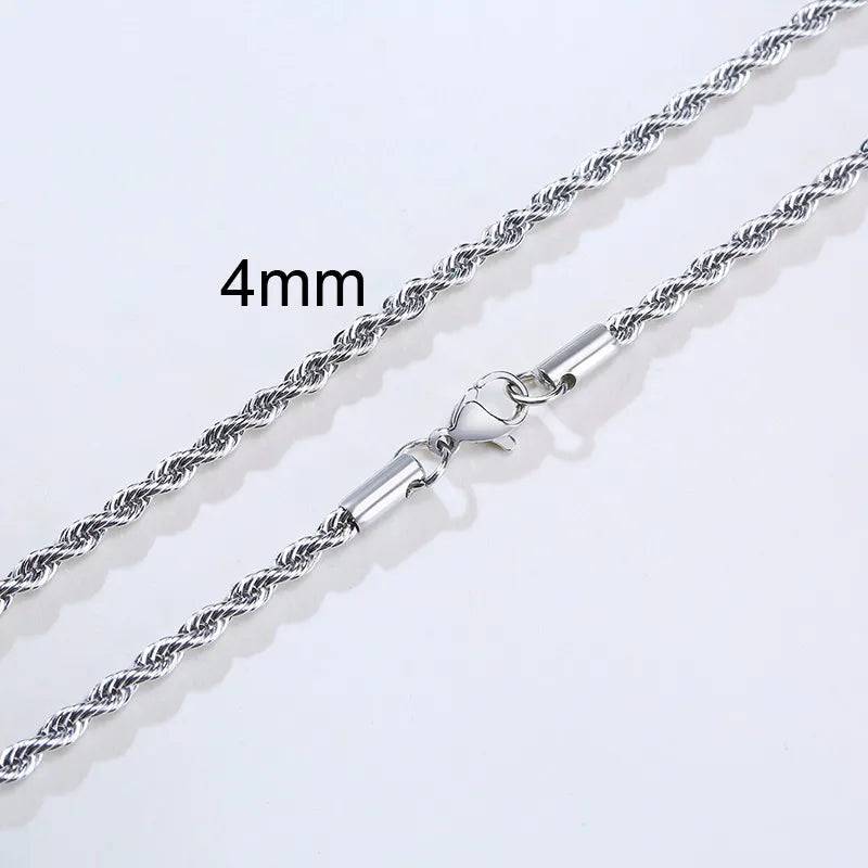 Shop All I Want 4mm NC-196S / 18 inch SHOP ALL I WANT Timeless Rope Chain Necklace